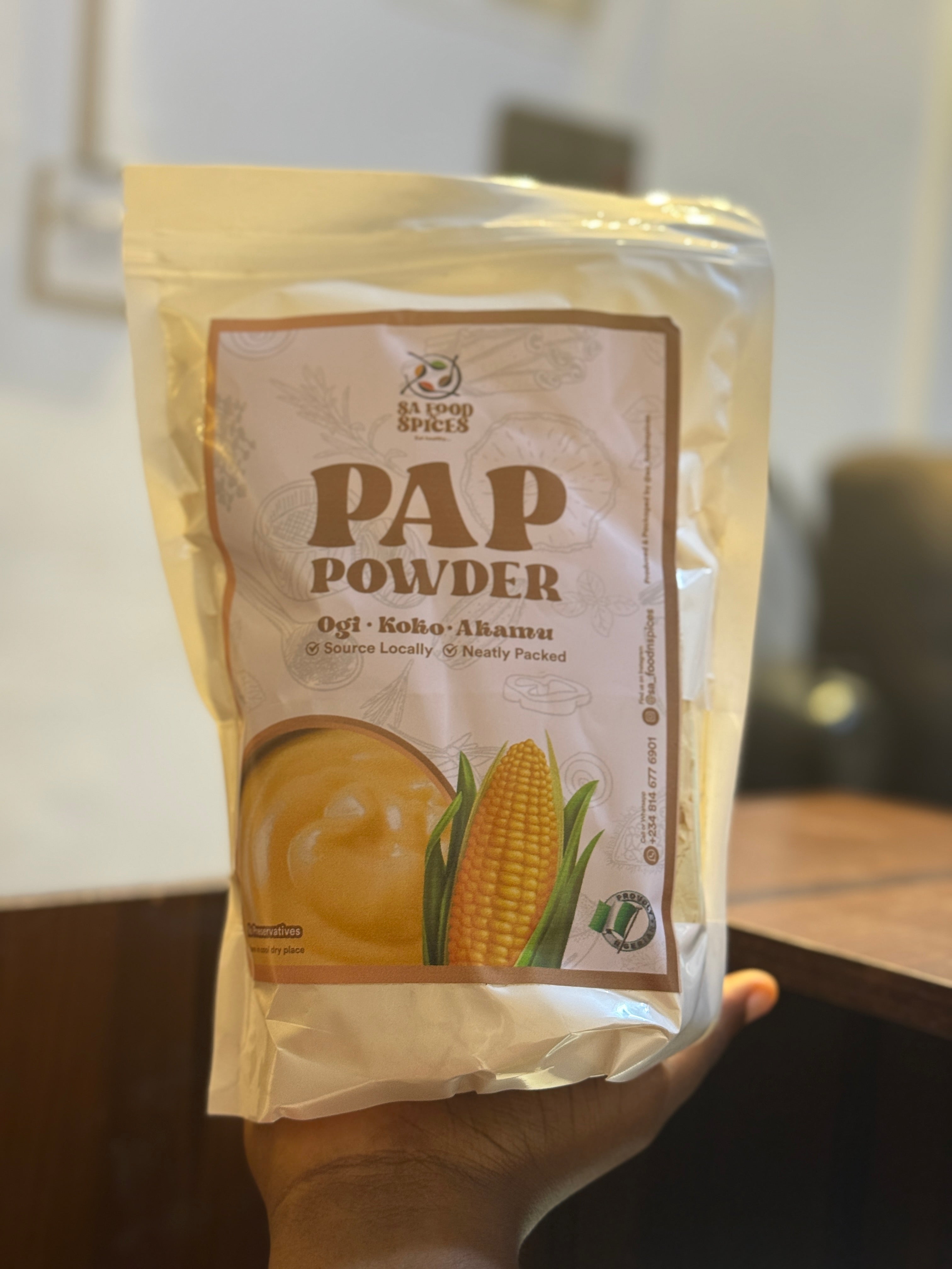 PLAIN YELLOW PAP POWDER (500g)